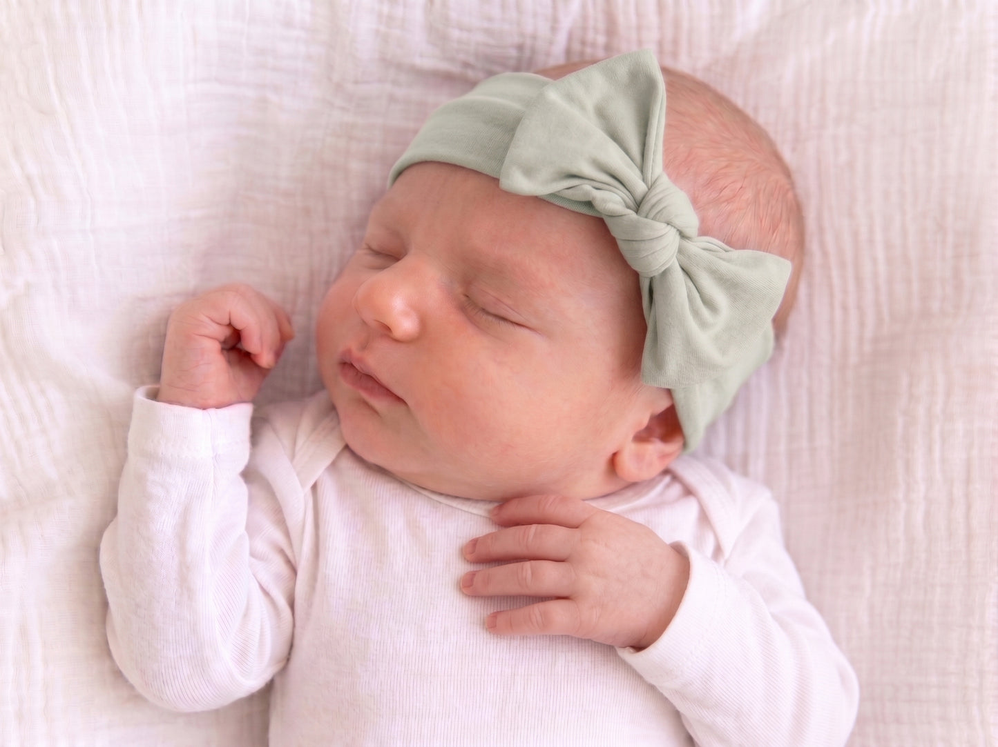Bamboo Knotted Headband - Sage