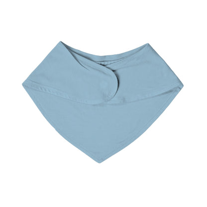 Blue magnetic baby bamboo bib - back side 2