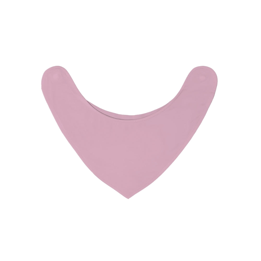  Pink magnetic baby bamboo bibs - front side open birdie