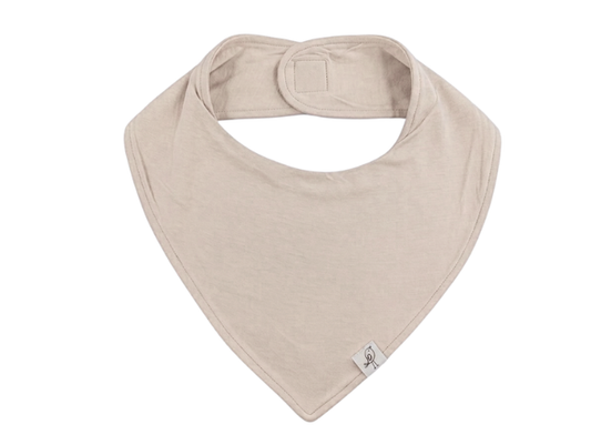 Bamboo Magnetic Bandana Bib - Oat