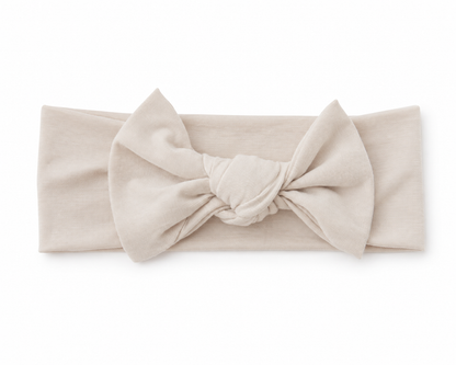 Bamboo Knotted Headband - Oat