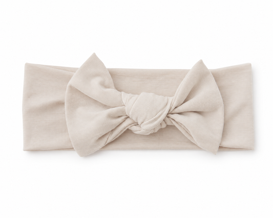Bamboo Knotted Headband - Oat