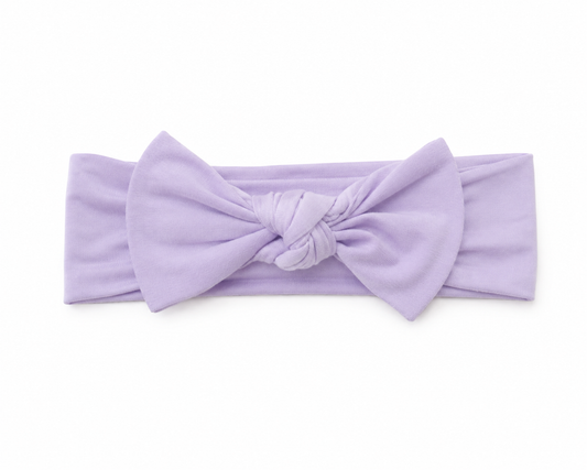 Bamboo Knotted Headband - Lilac