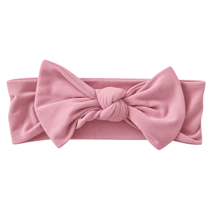 Bamboo Knotted Headband - Dusty Pink