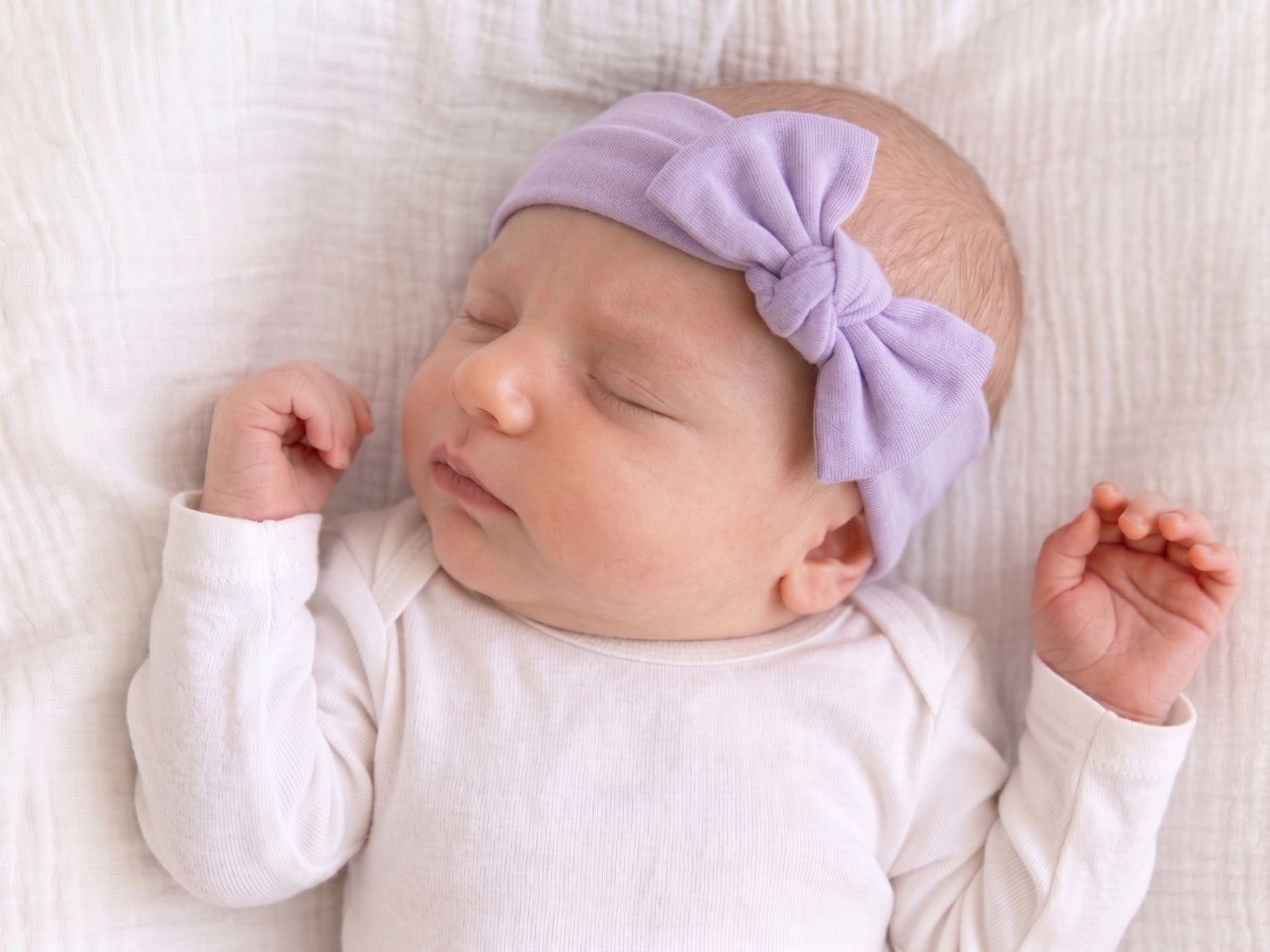 Bamboo Knotted Headband - Lilac