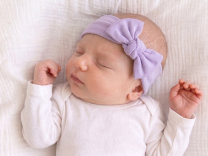 Bamboo Knotted Headband - Lilac