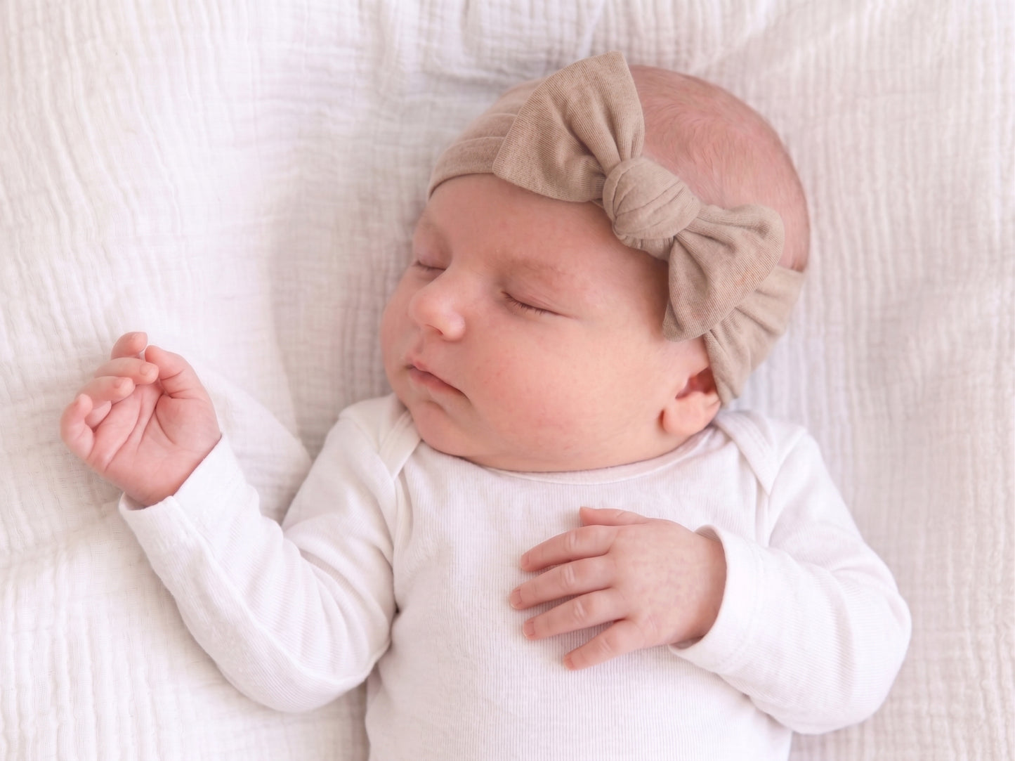 Bamboo Knotted Headband - Oat