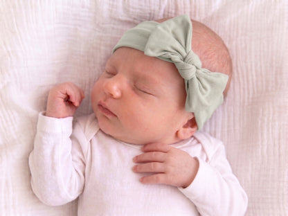 Bamboo Knotted Headband - Sage