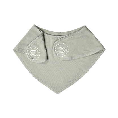 Sage magnetic baby bamboo bibs - back side birdie
